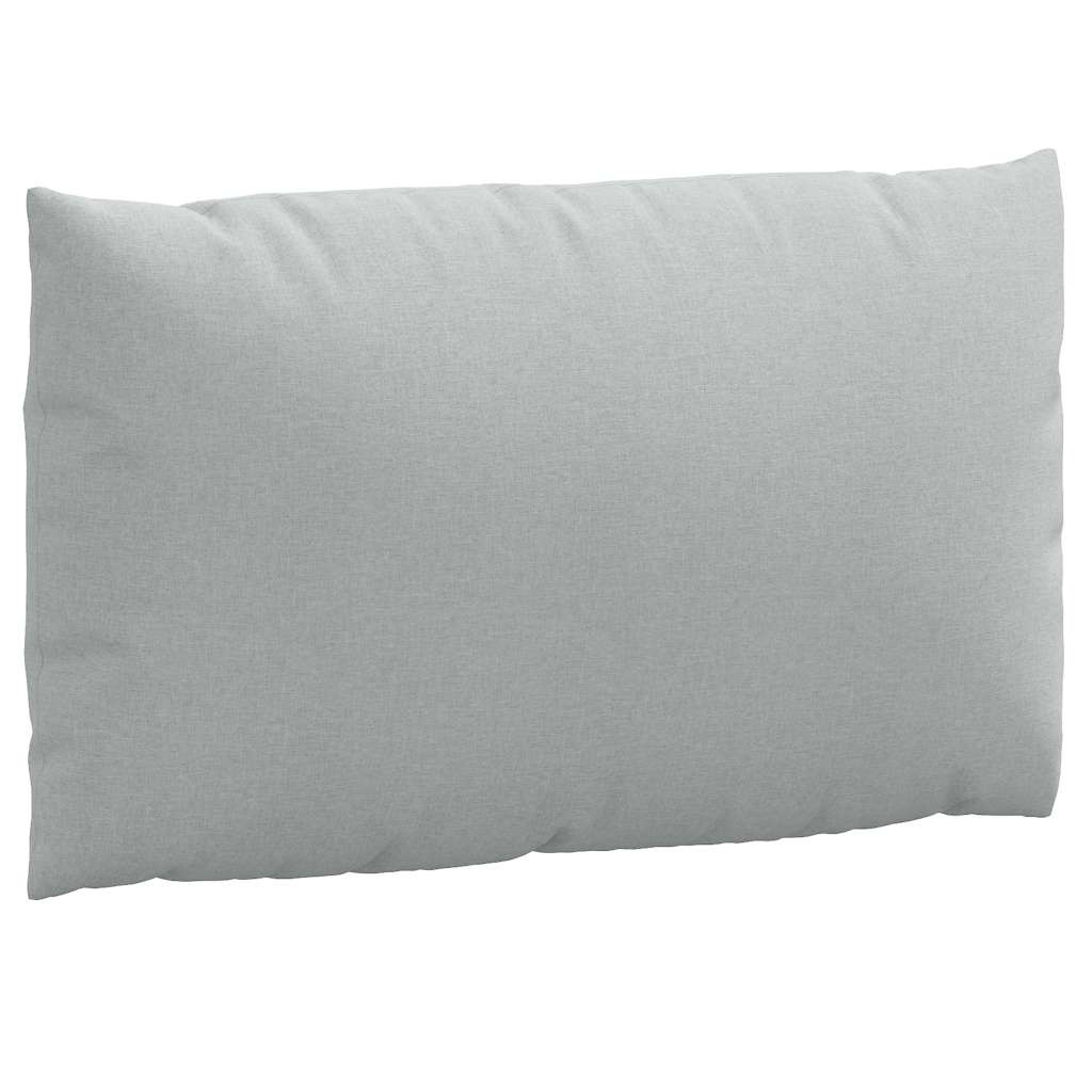 Podušky na palety 3 ks světle šedá melanž textil