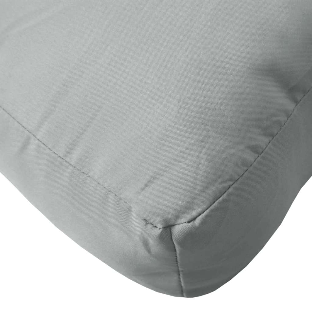 Podušky na palety 3 ks světle šedá melanž textil
