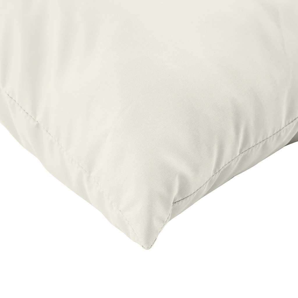 Podušky na palety 3 ks krémová melanž textil