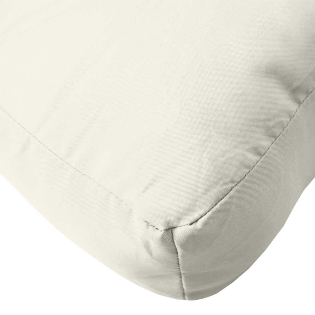 Podušky na palety 3 ks krémová melanž textil