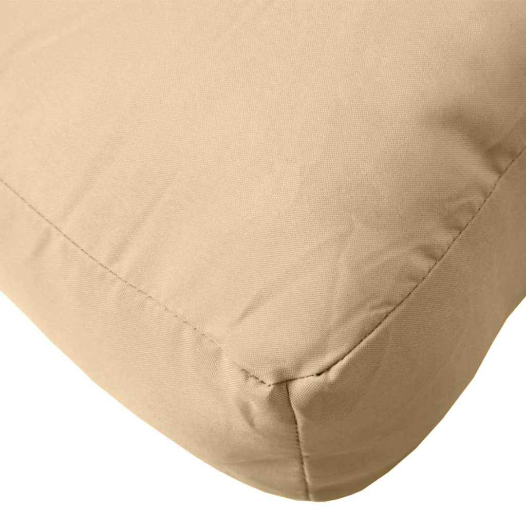 Podušky na palety 3 ks béžová melanž textil