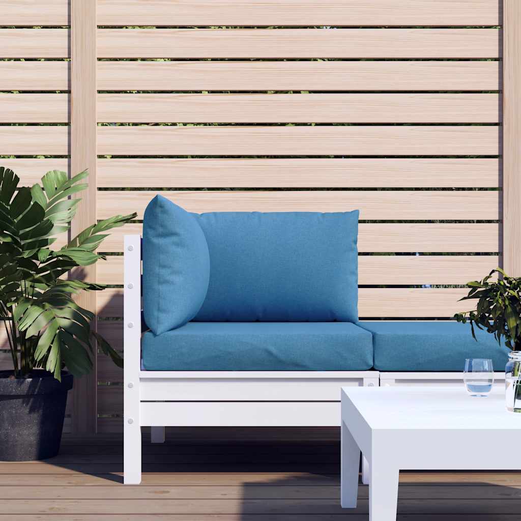 Podušky na palety 3 ks modrá melanž textil