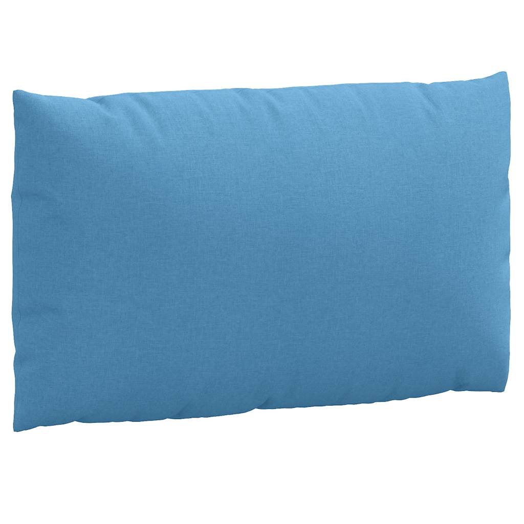 Podušky na palety 3 ks modrá melanž textil