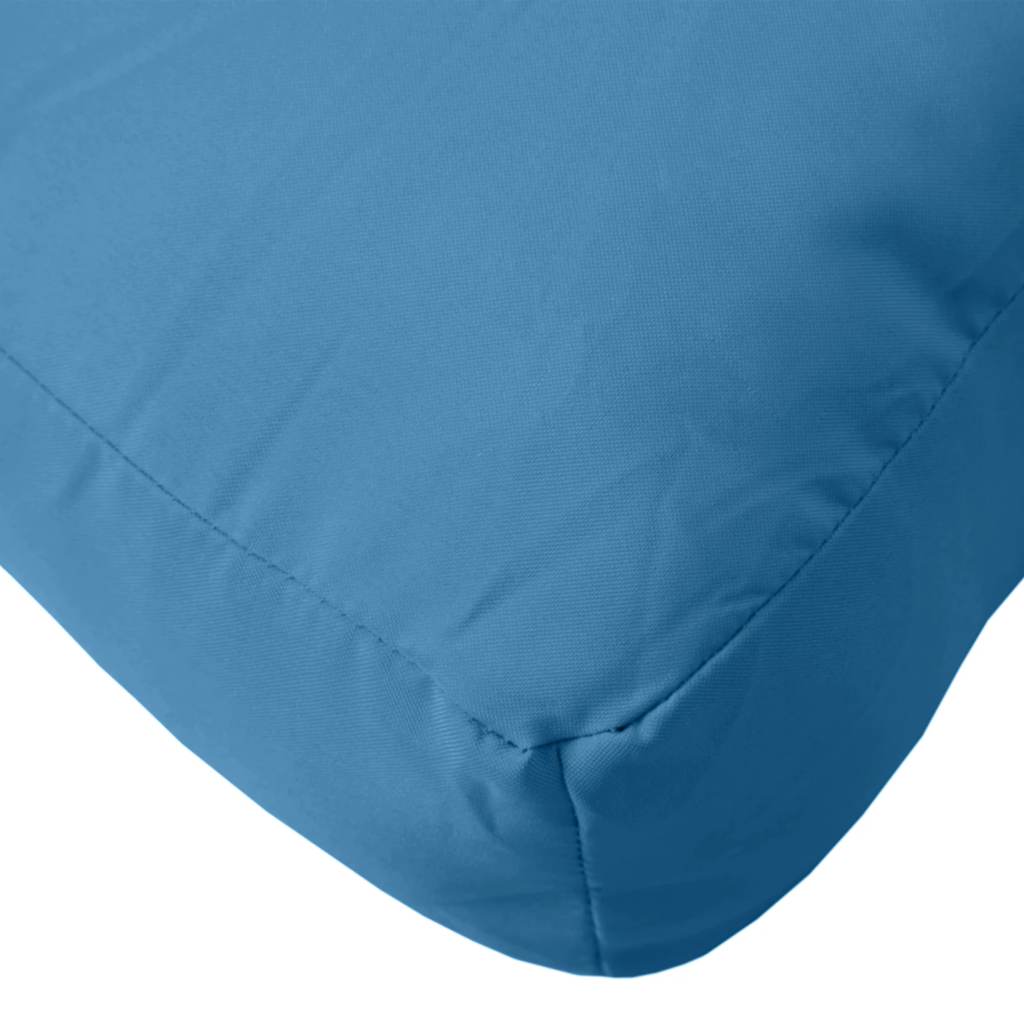 Podušky na palety 3 ks modrá melanž textil
