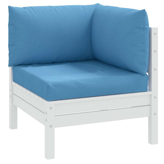 Podušky na palety 3 ks modrá melanž textil