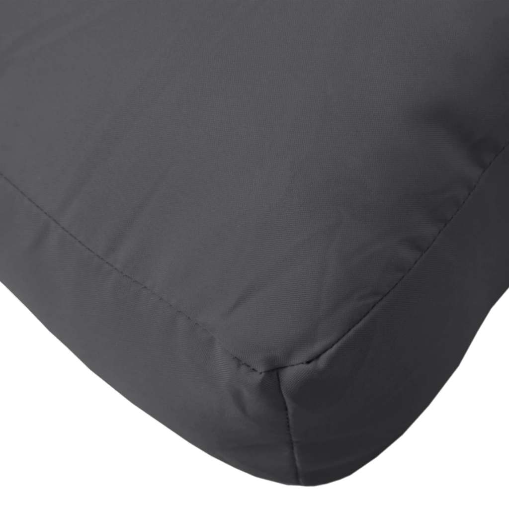 Poduška na palety antracitová melanž 60x60x9,5 cm textil