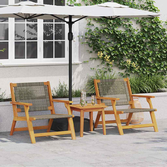 Zahradní nábytek 2 pcs Šedá 67 x 78 x 73cm