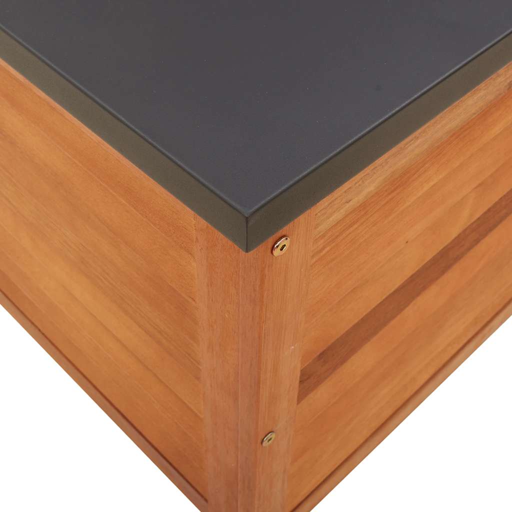 Zahradní úložný box 60 x 50 x 55 cm masivní eukalyptové dřevo