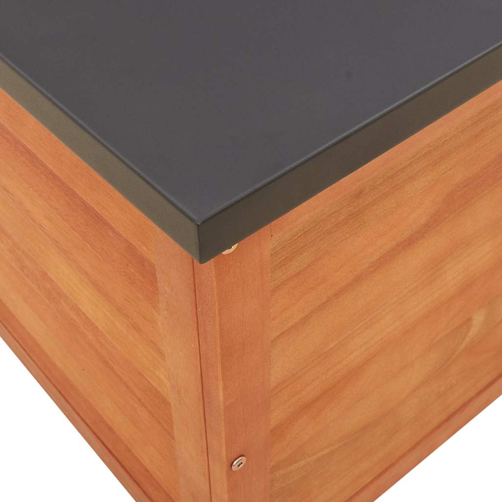 Zahradní úložný box 90 x 48 x 55 cm masivní eukalyptové dřevo