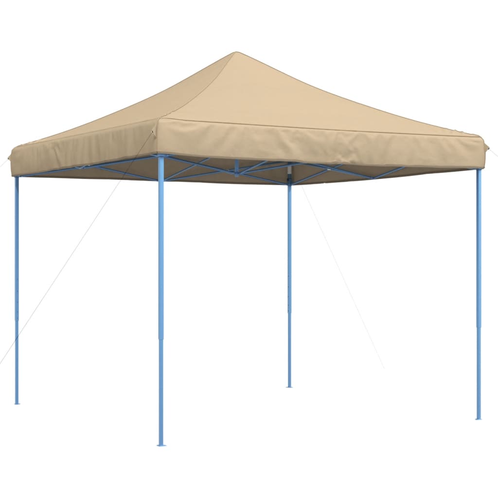 Skládací party stan pop-up béžový 292 x 292 x 315 cm