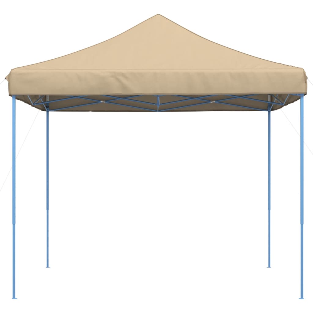 Skládací party stan pop-up béžový 292 x 292 x 315 cm