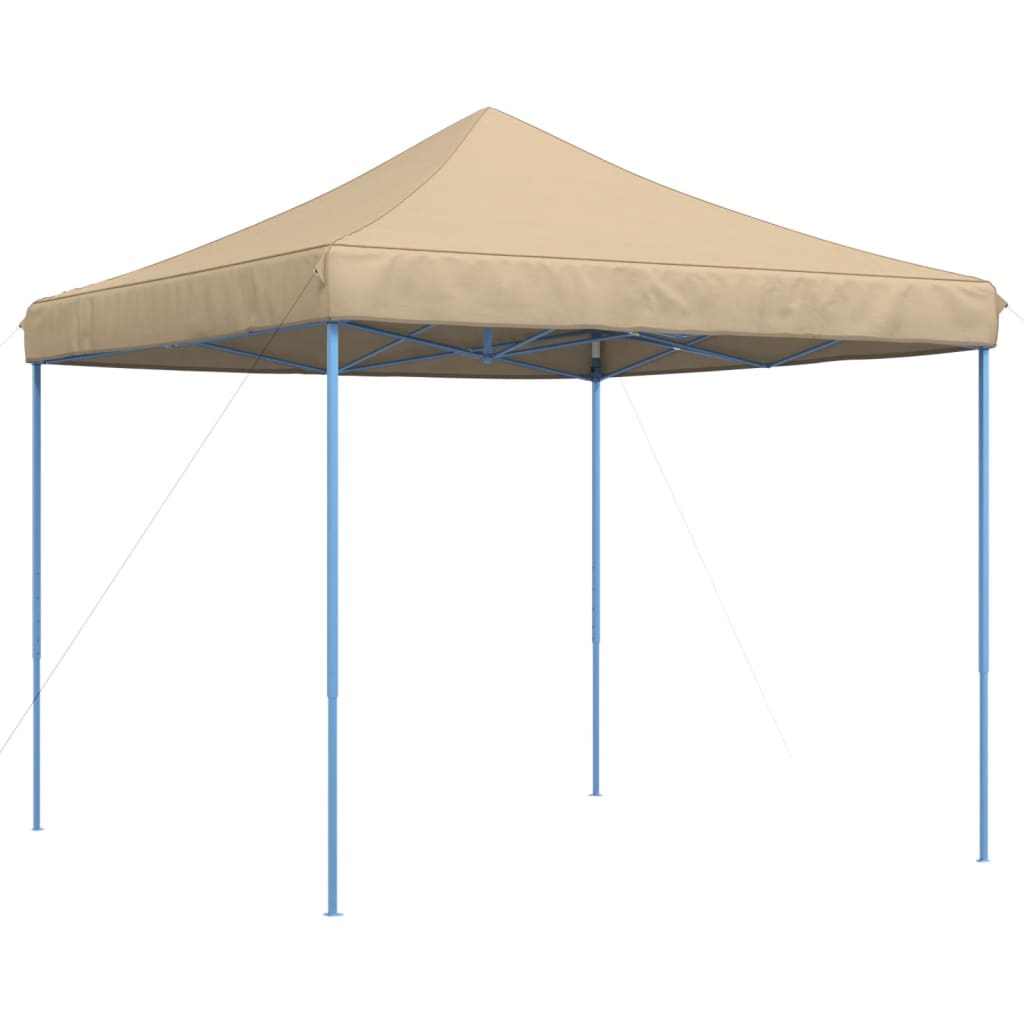 Skládací party stan pop-up béžový 292 x 292 x 315 cm
