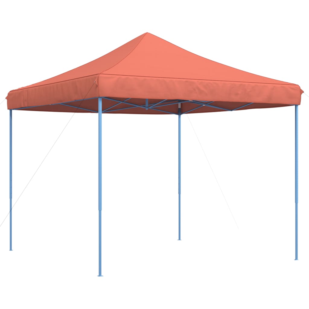 Skládací party stan pop-up terakota 292 x 292 x 315 cm