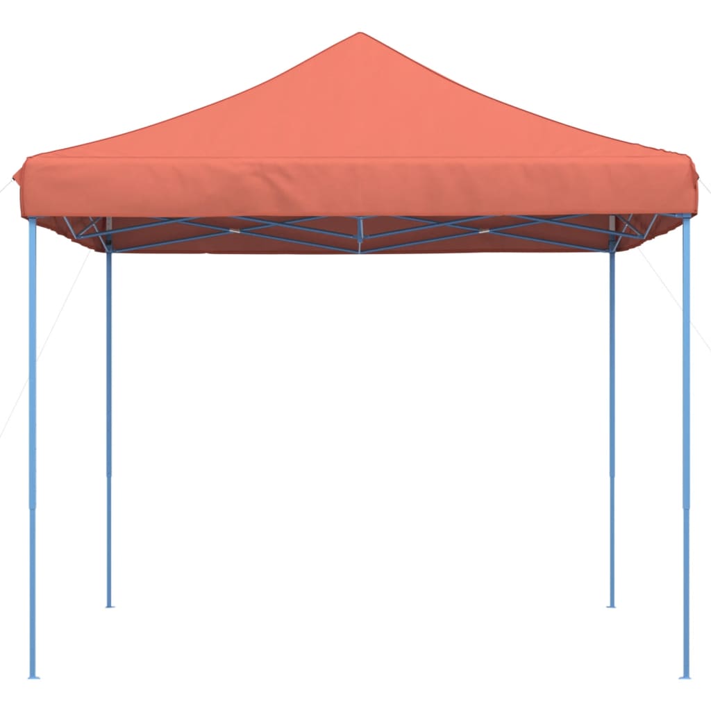 Skládací party stan pop-up terakota 292 x 292 x 315 cm
