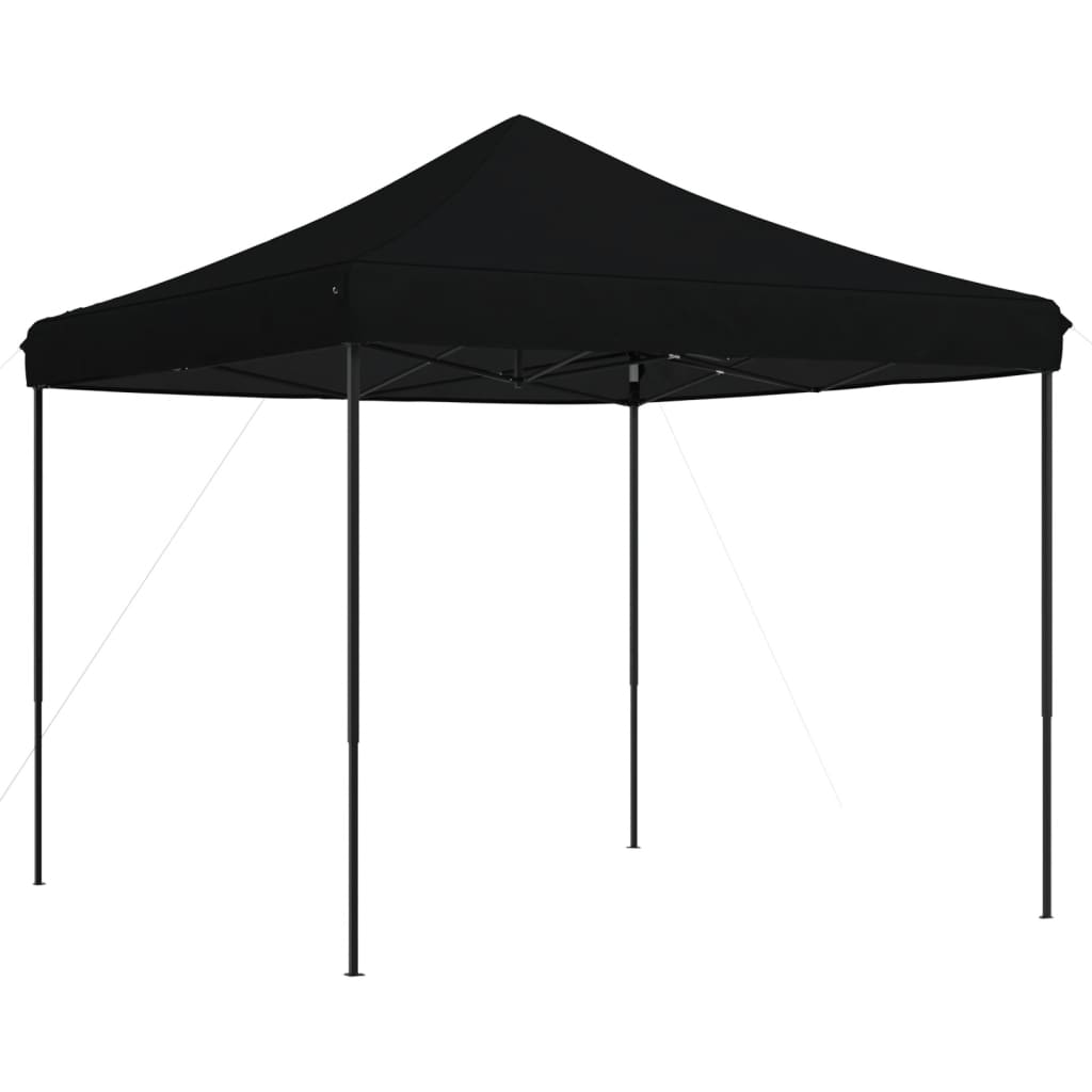 Skládací party stan pop-up černý 292 x 292 x 315 cm