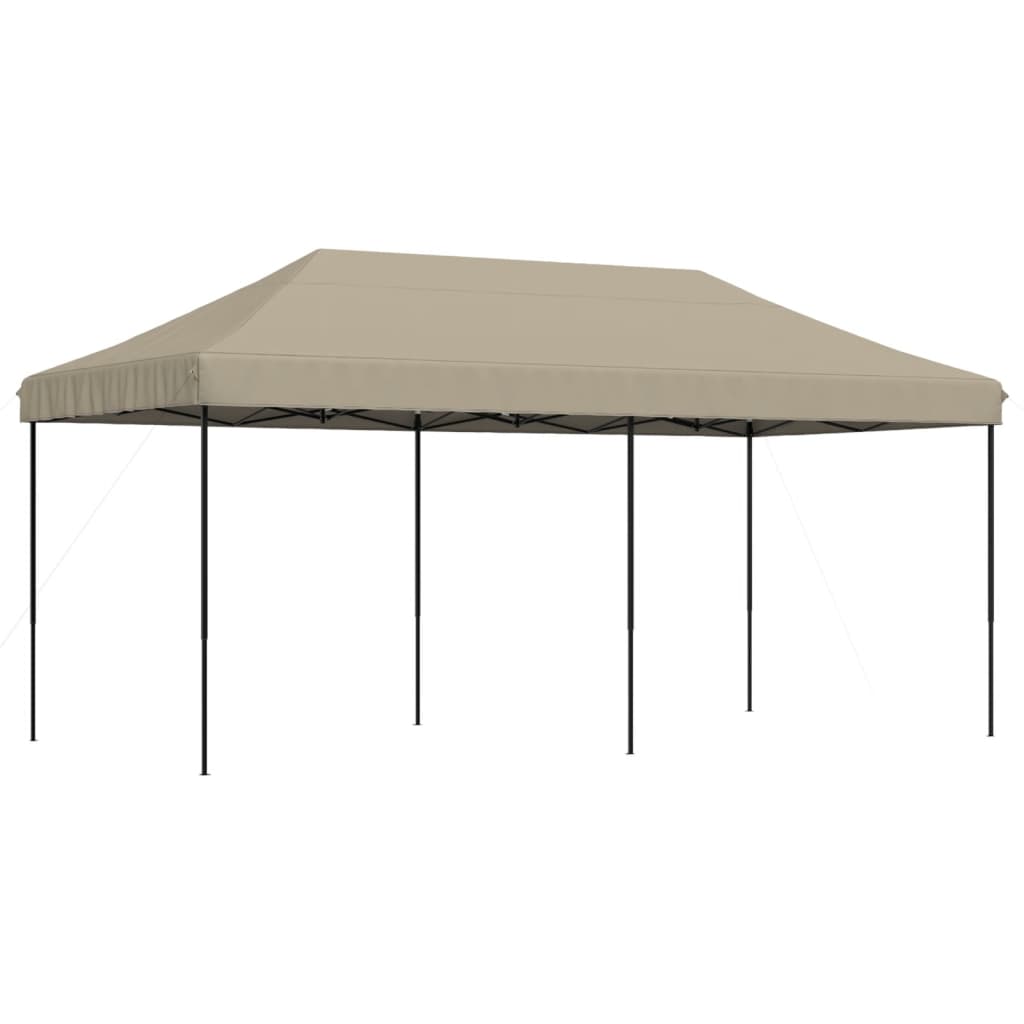 Skládací party stan pop-up taupe 580 x 292 x 315 cm