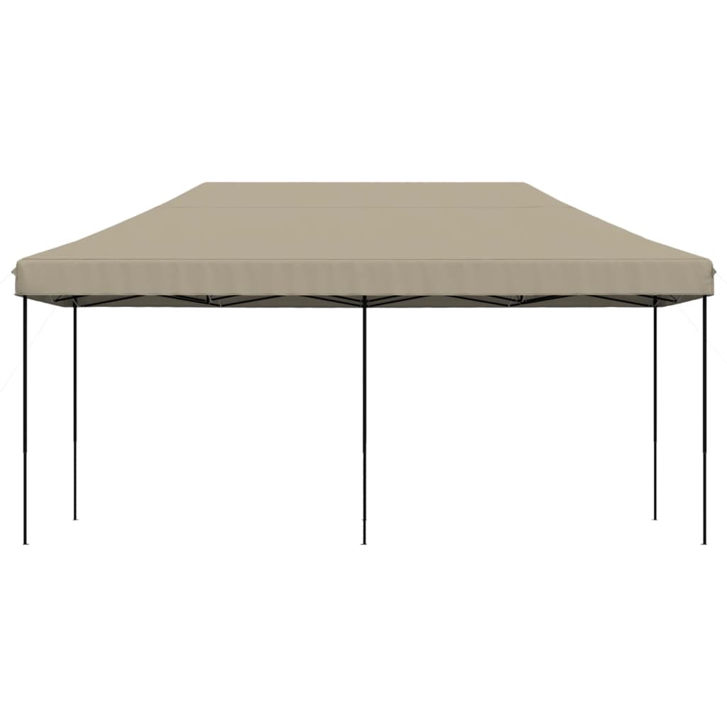 Skládací party stan pop-up taupe 580 x 292 x 315 cm