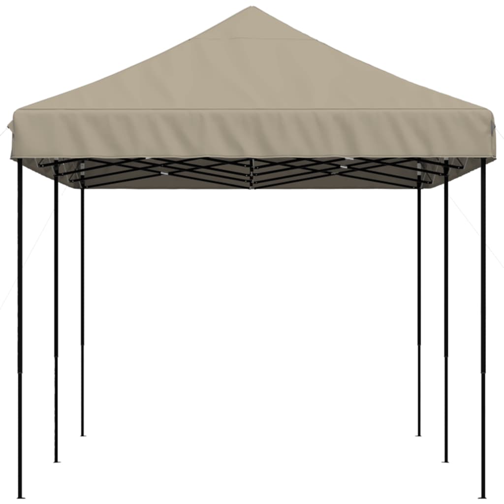 Skládací party stan pop-up taupe 580 x 292 x 315 cm
