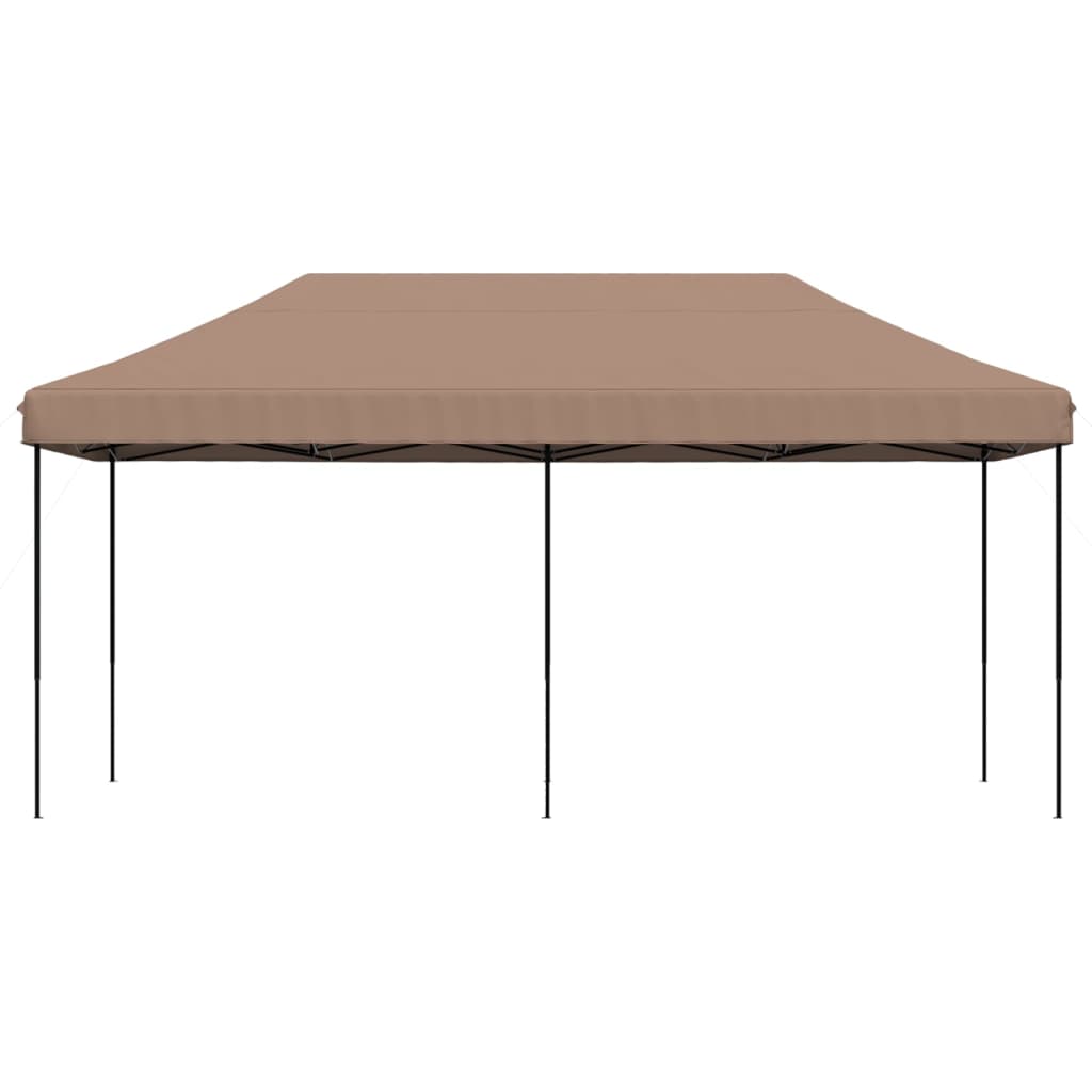 Skládací party stan pop-up hnědý 580 x 292 x 315 cm