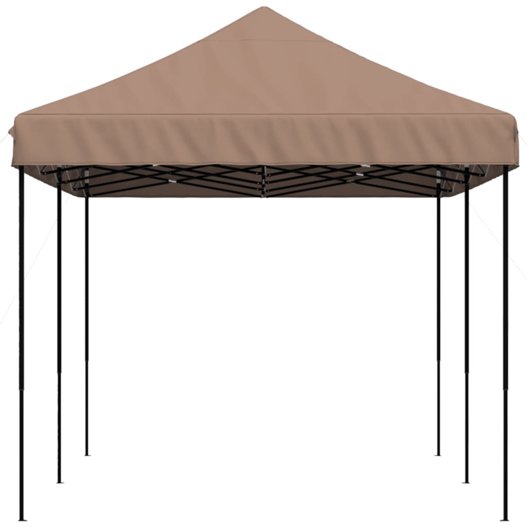 Skládací party stan pop-up hnědý 580 x 292 x 315 cm