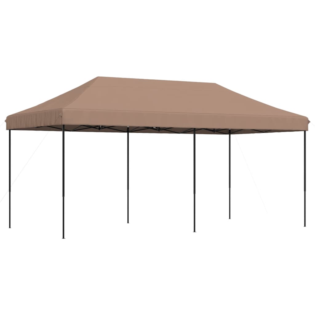 Skládací party stan pop-up hnědý 580 x 292 x 315 cm
