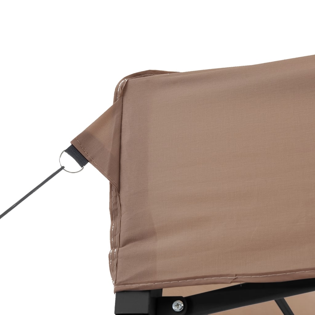 Skládací party stan pop-up hnědý 580 x 292 x 315 cm