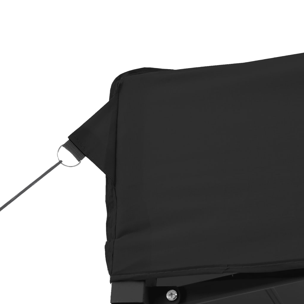 Skládací party stan pop-up černý 580 x 292 x 315 cm
