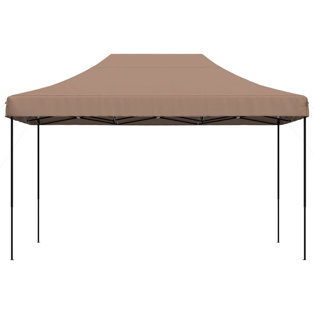 Skládací party stan pop-up hnědý 440 x 292 x 315 cm