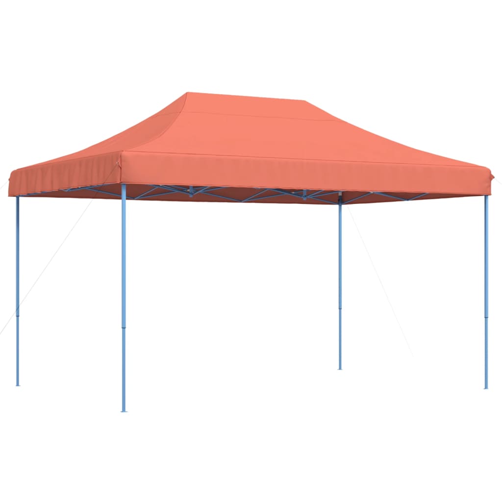 Skládací party stan pop-up terakota 440 x 292 x 315 cm