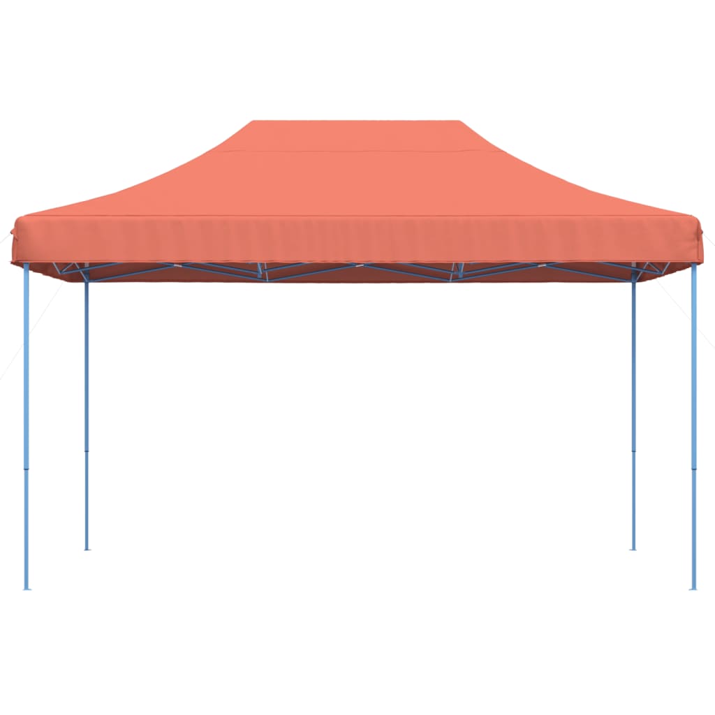 Skládací party stan pop-up terakota 440 x 292 x 315 cm