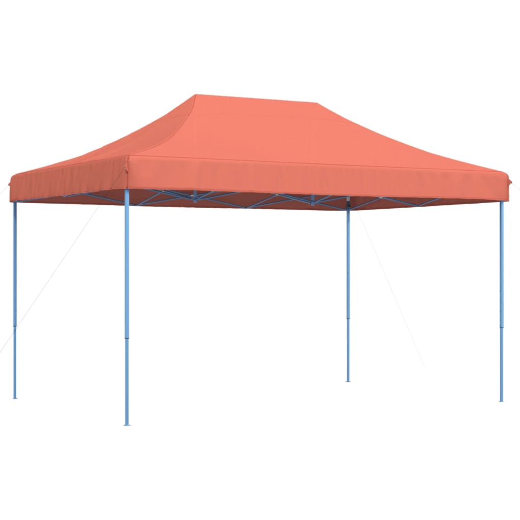 Skládací party stan pop-up terakota 440 x 292 x 315 cm