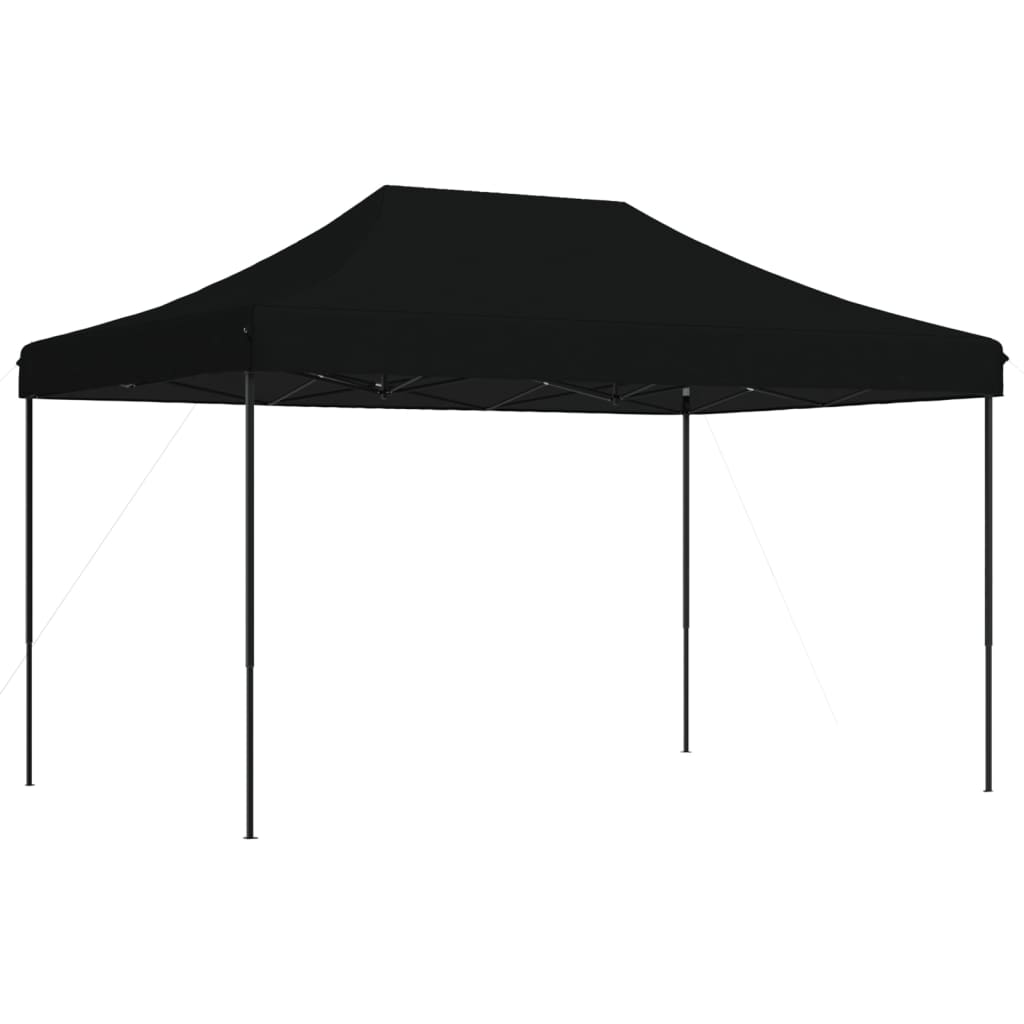 Skládací party stan pop-up černý 440 x 292 x 315 cm