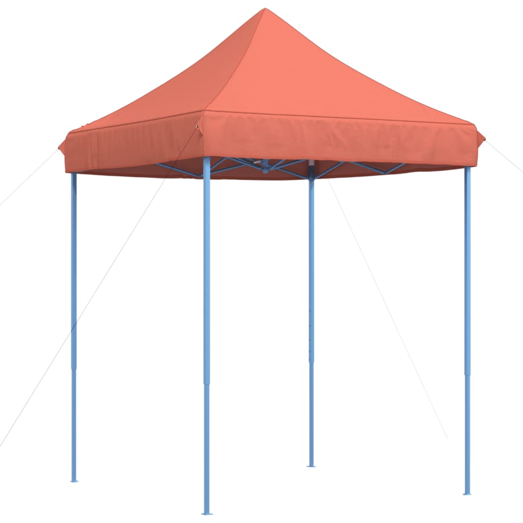Skládací party stan pop-up terakota 200 x 200 x 306 cm