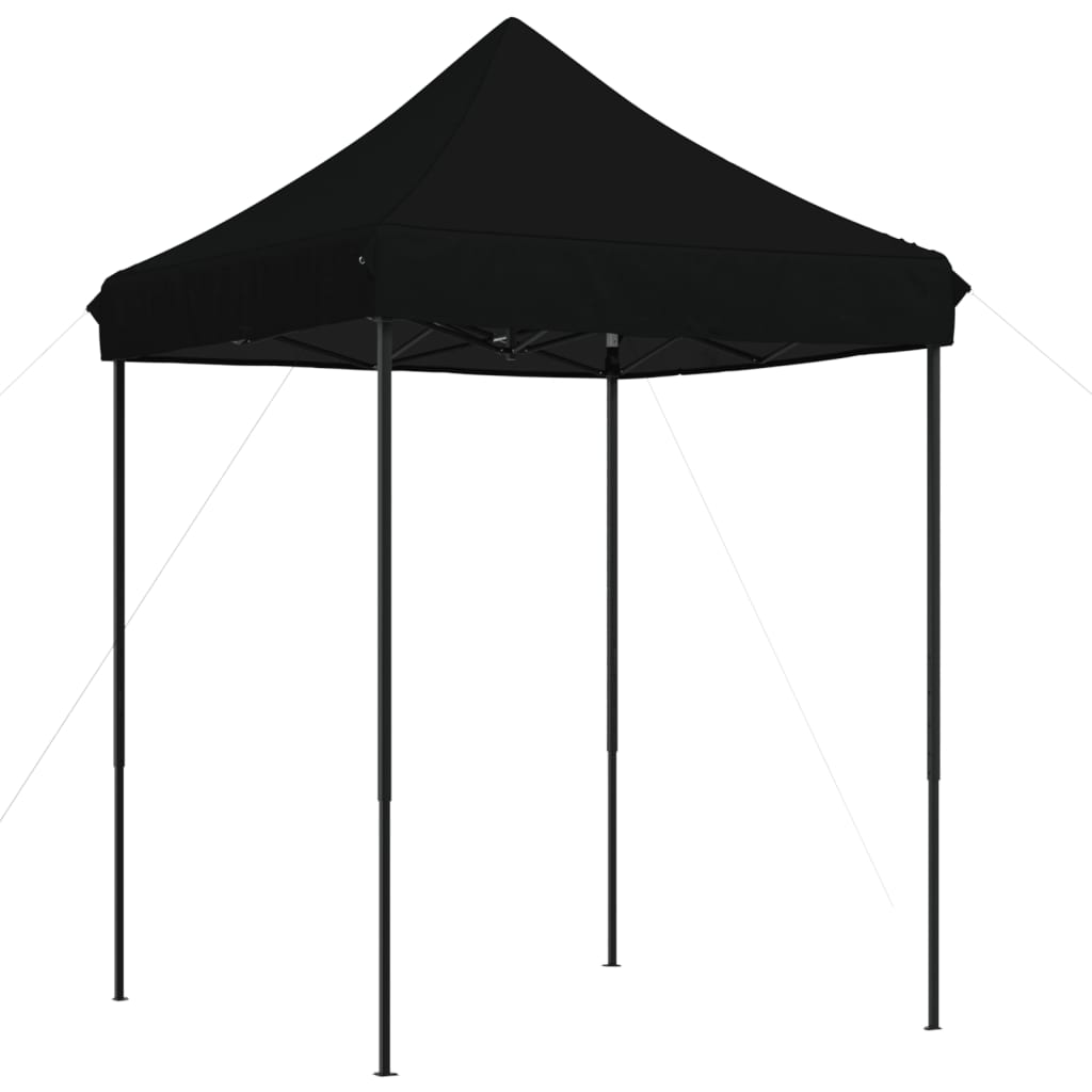Skládací party stan pop-up černý 200 x 200 x 306 cm