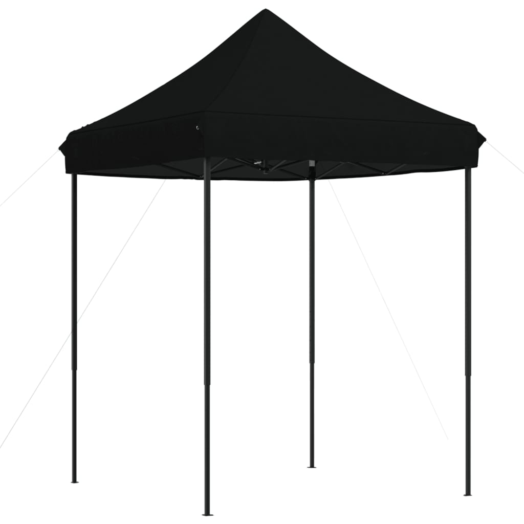 Skládací party stan pop-up černý 200 x 200 x 306 cm
