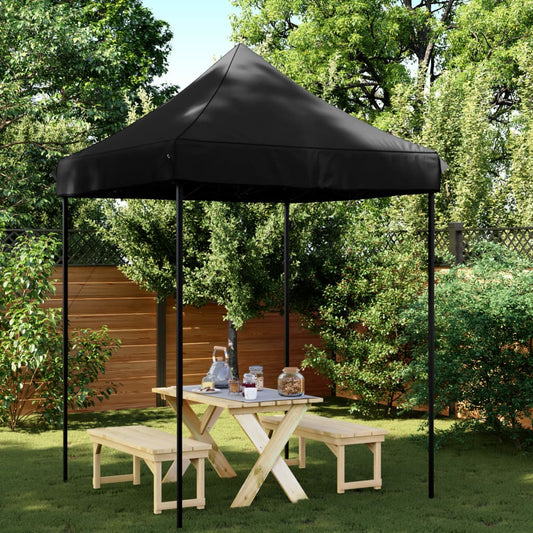 Skládací party stan pop-up černý 200 x 200 x 306 cm