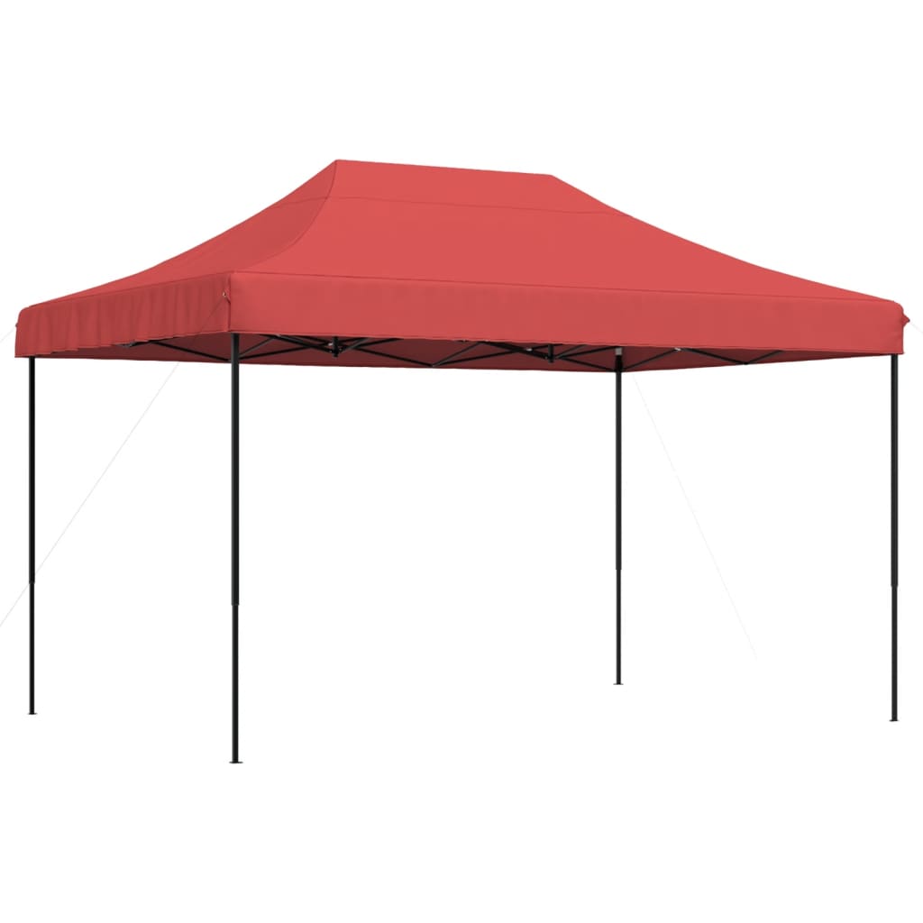 Skládací party stan pop-up vínový 410 x 279 x 315 cm
