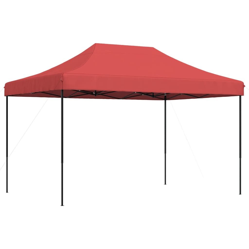 Skládací party stan pop-up vínový 410 x 279 x 315 cm