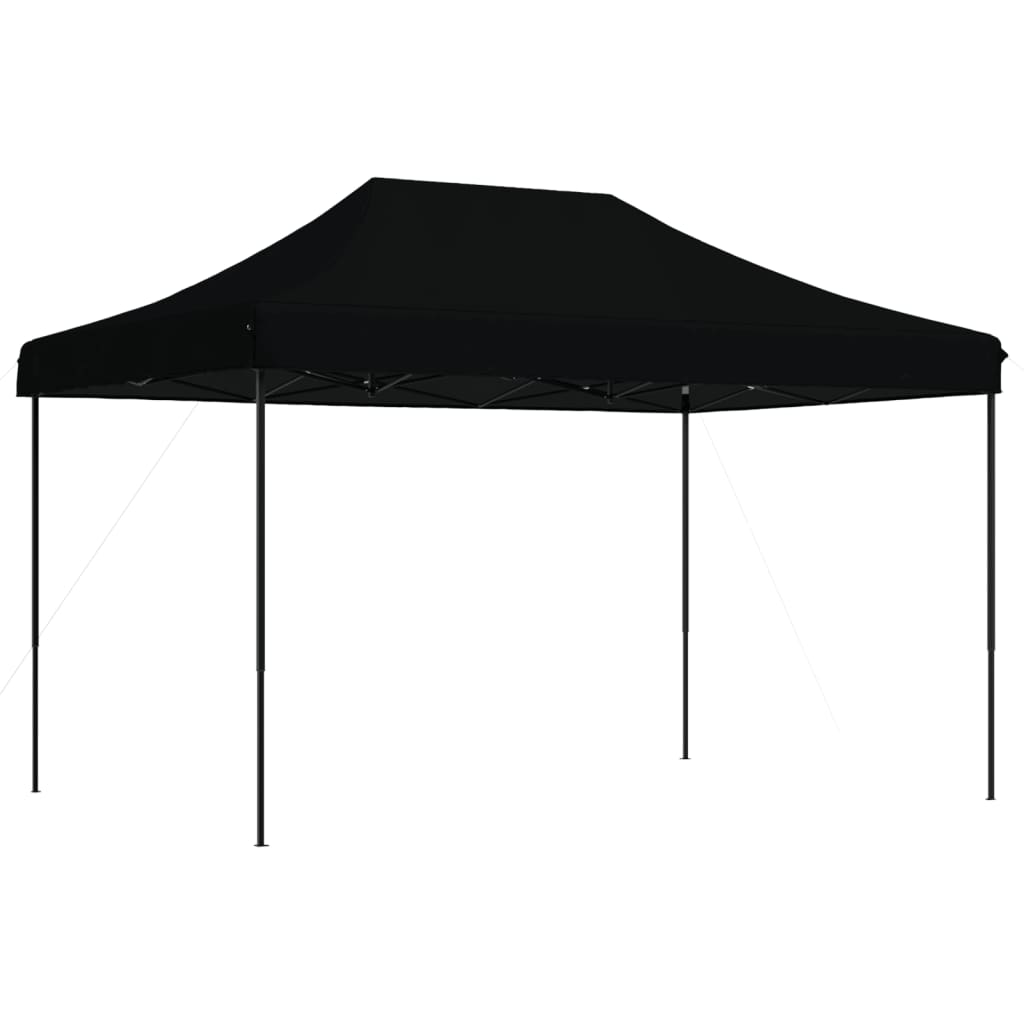 Skládací party stan pop-up černý 410 x 279 x 315 cm