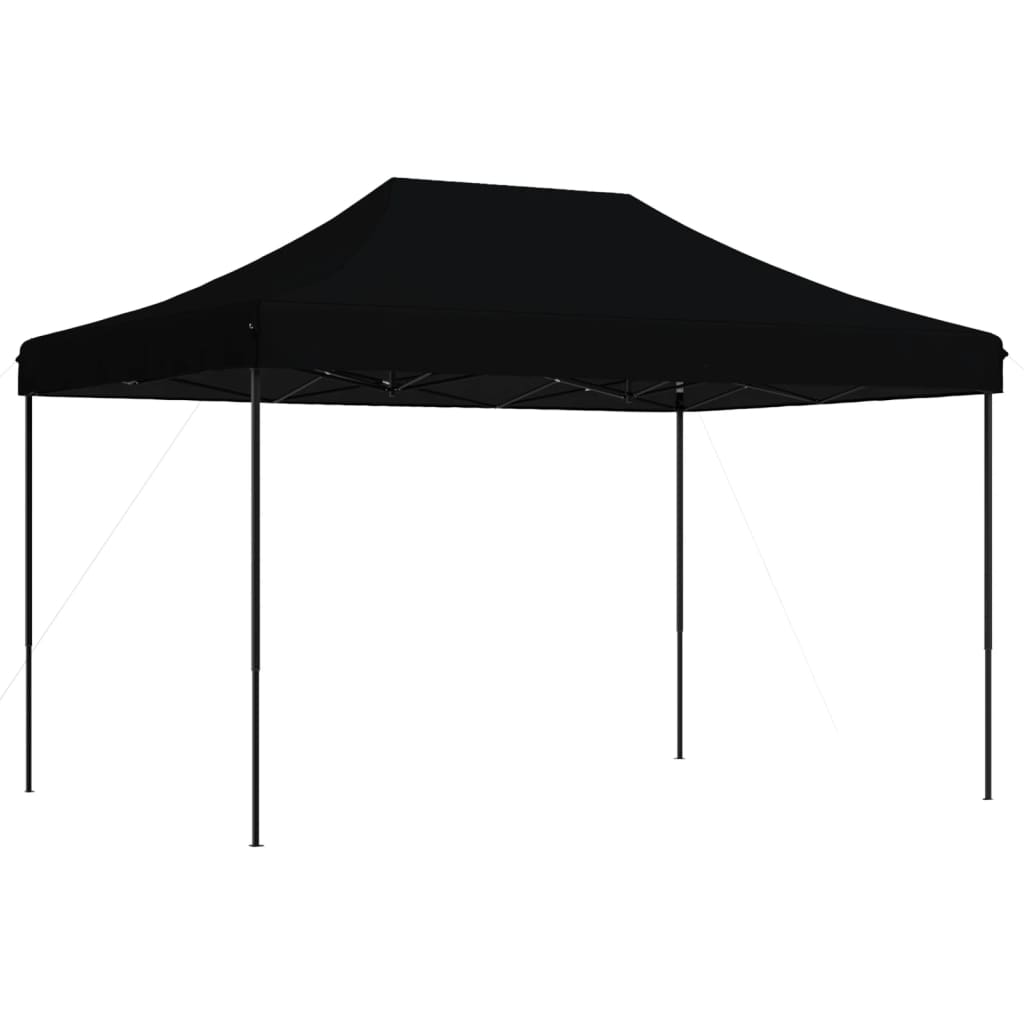 Skládací party stan pop-up černý 410 x 279 x 315 cm