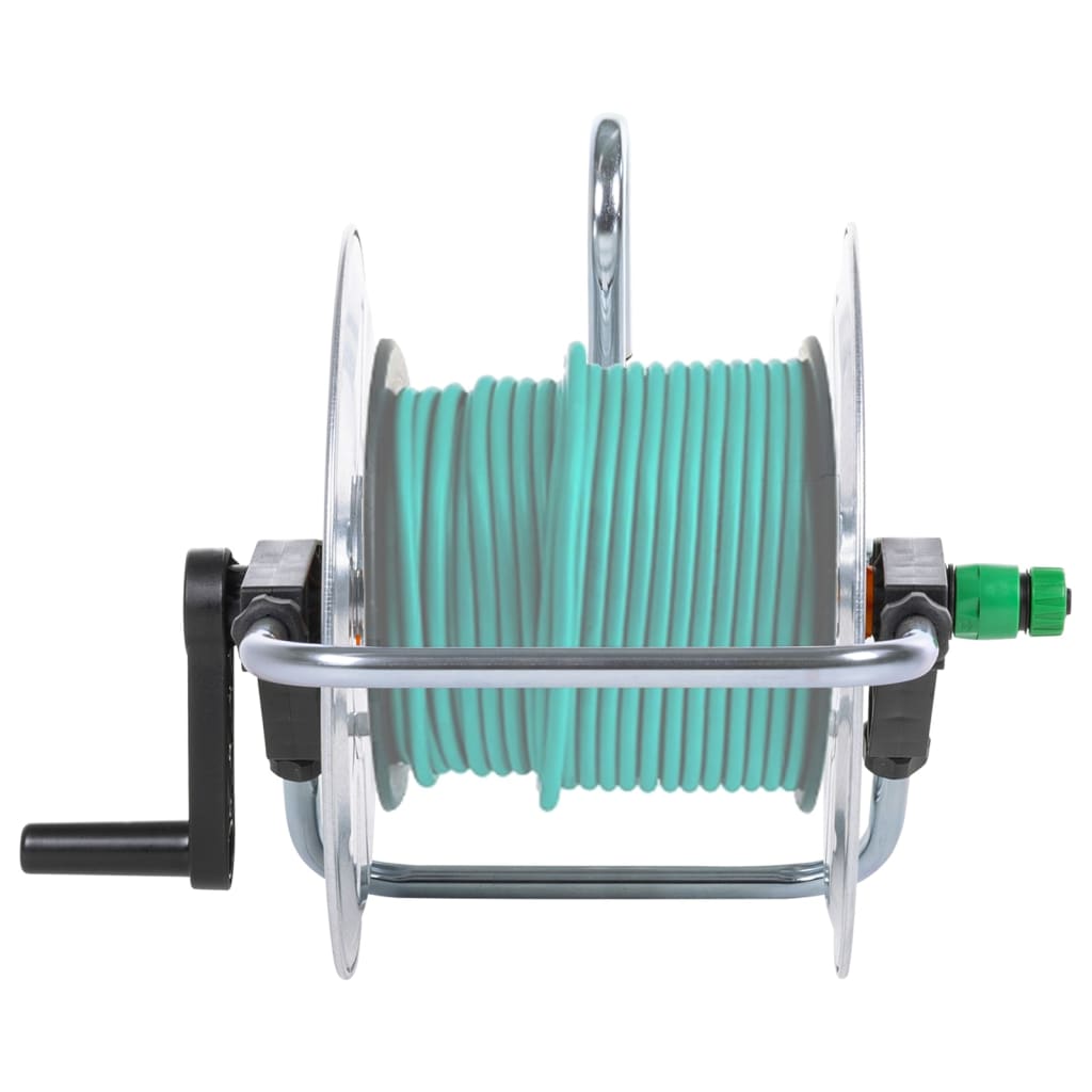 Nástěnný hadicový naviják pro 50 m 1/2" nebo 35 m 3/4" ocel