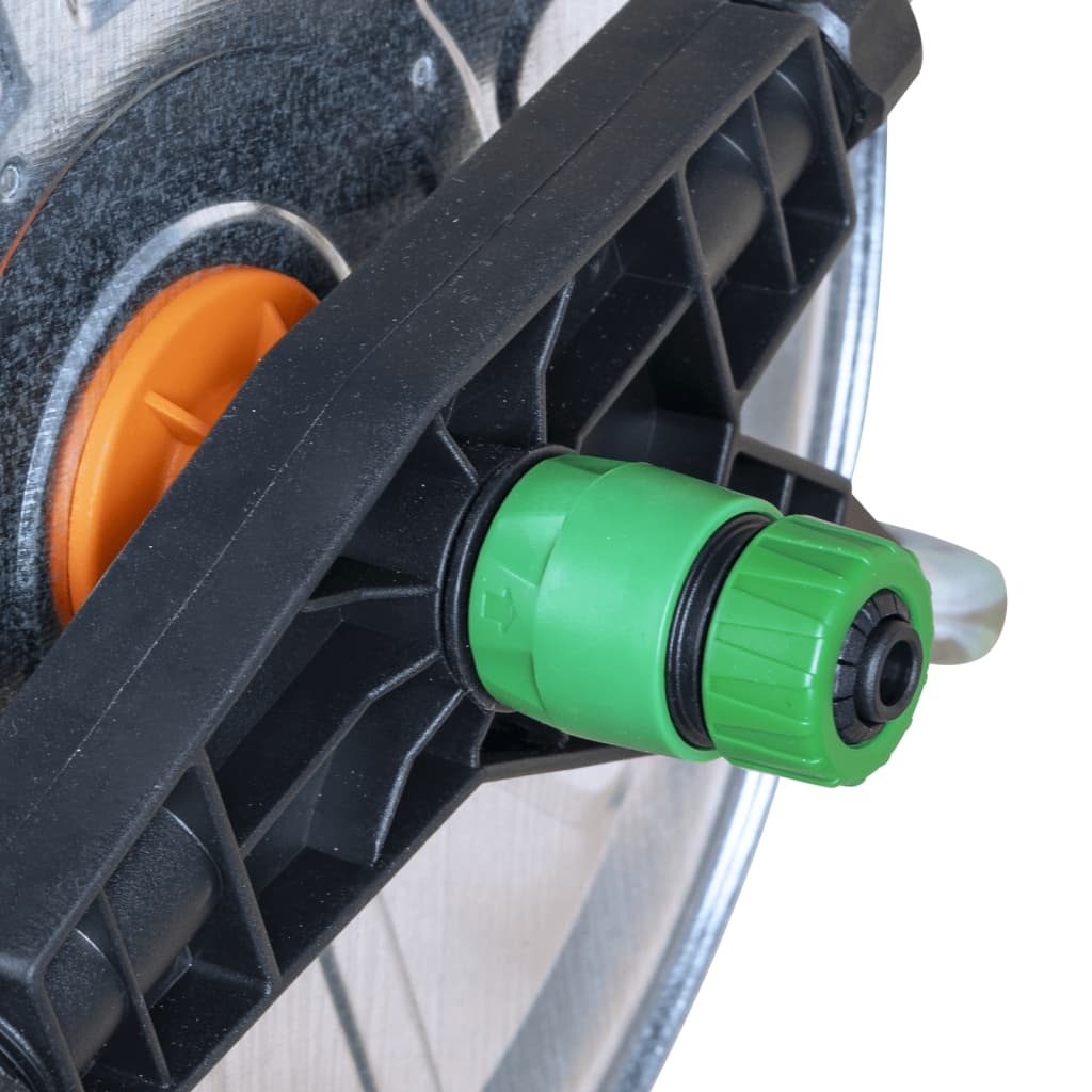 Nástěnný hadicový naviják pro 50 m 1/2" nebo 35 m 3/4" ocel
