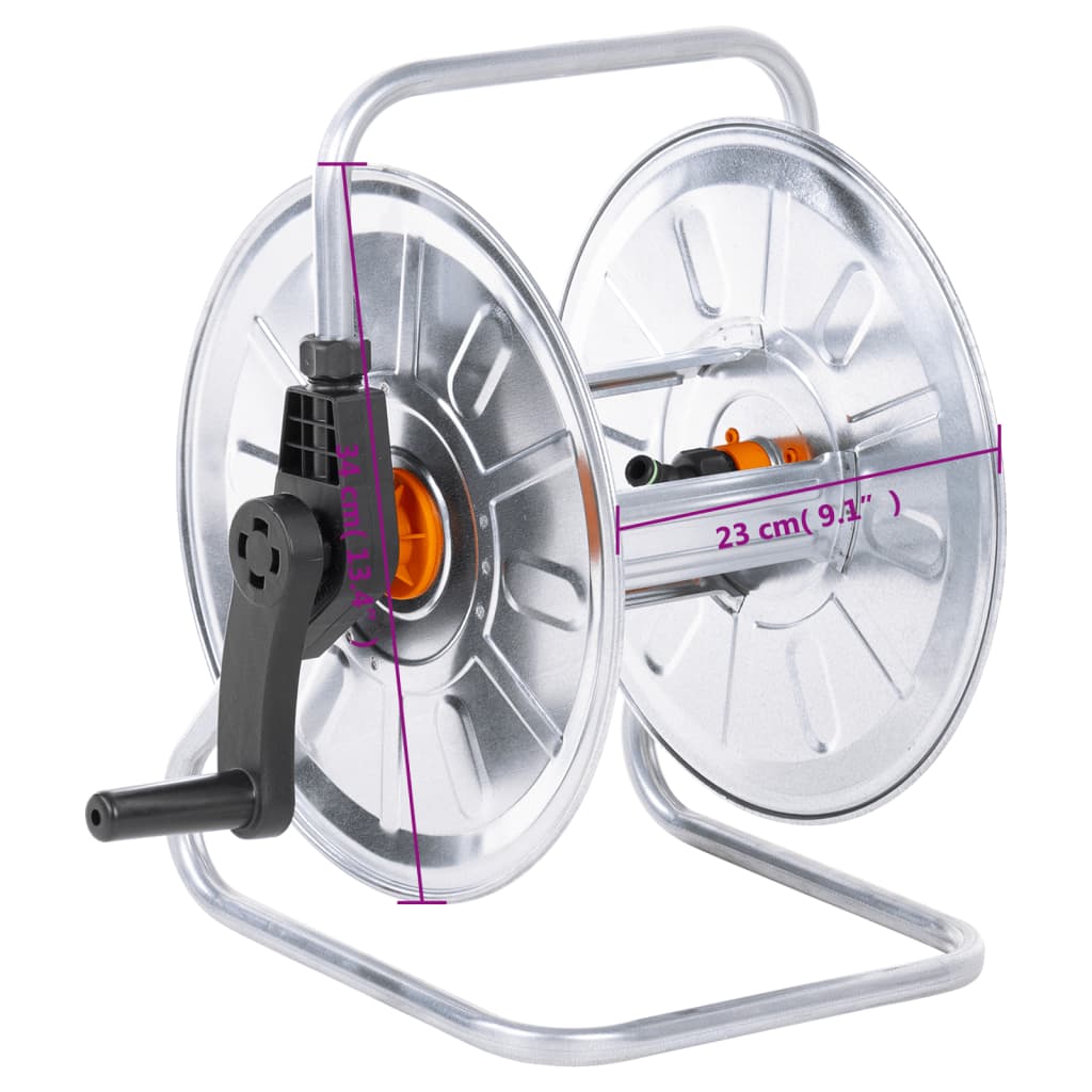 Nástěnný hadicový naviják pro 50 m 1/2" hadice ocel