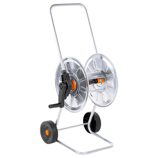 Vozík s hadicovým navijákem pro 50 m 1/2" nebo 35 m 3/4" ocel