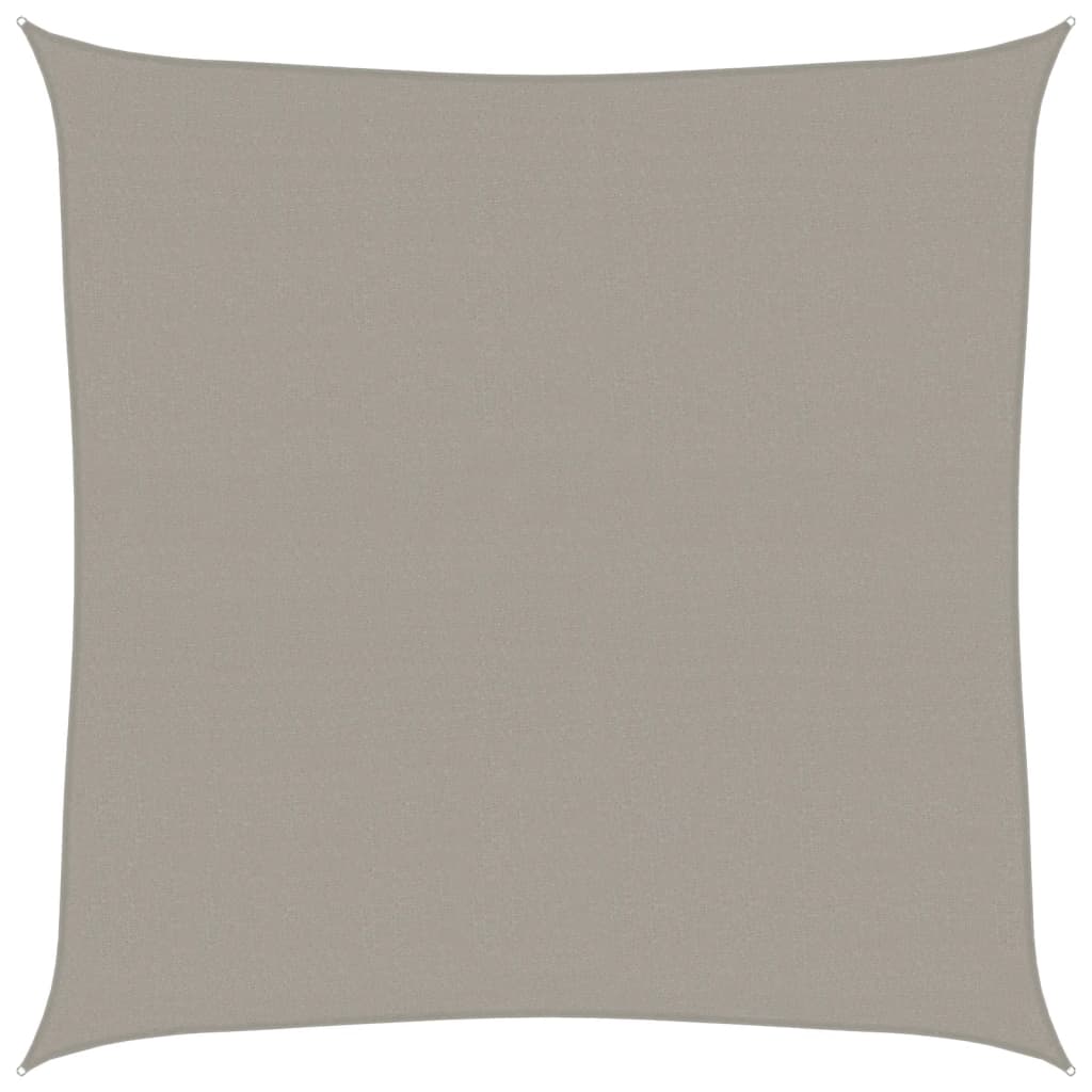 Stínicí plachta 160 g/m² čtverec světle šedá 4,5 x 4,5 m HDPE