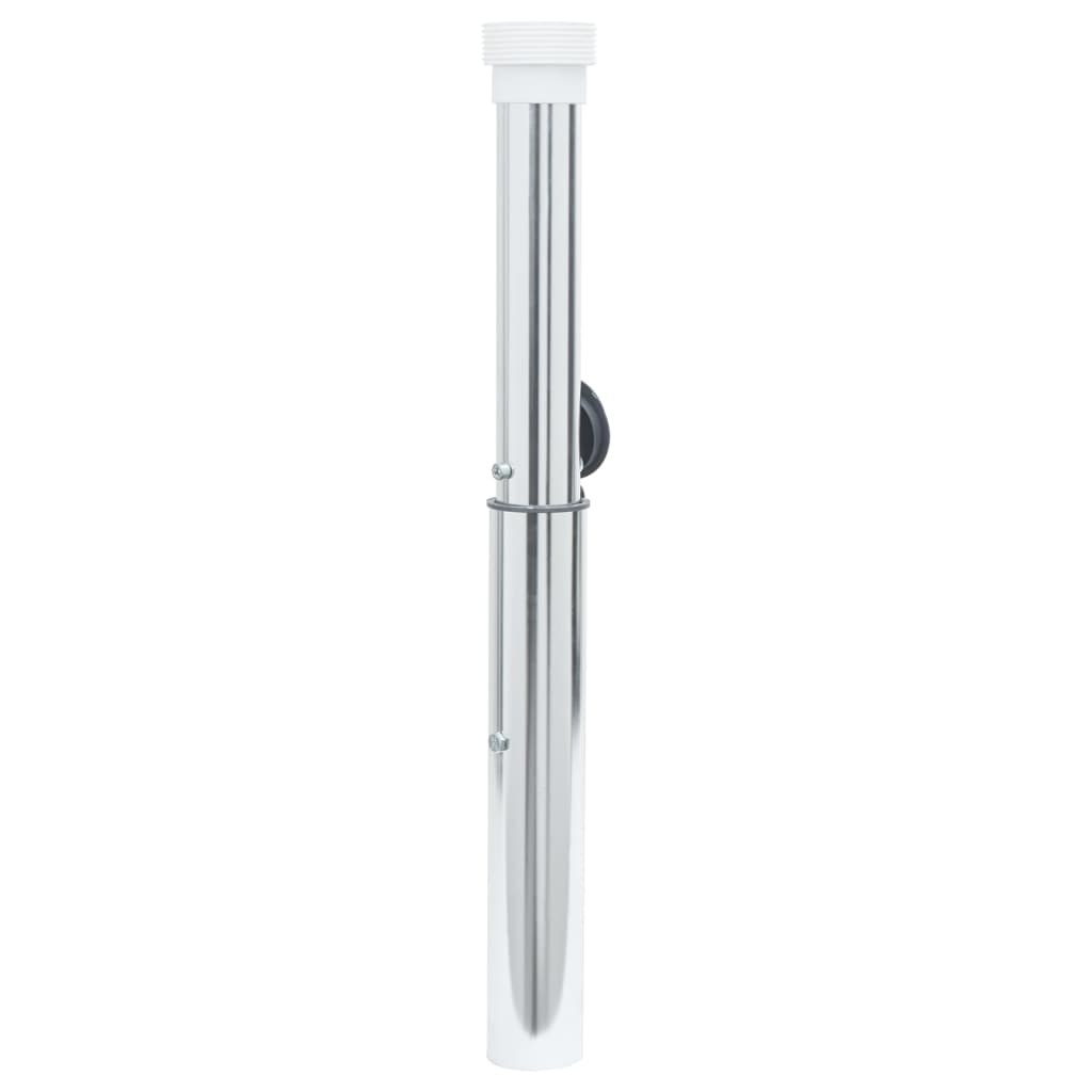Zemní kotva pro slunečník pro tyč 40–50 mm stříbrná hliník