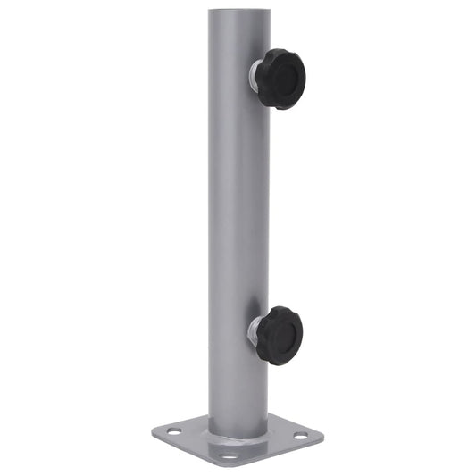 Základna pro slunečník pro tyč Ø 32/34/38 mm stříbrná ocel
