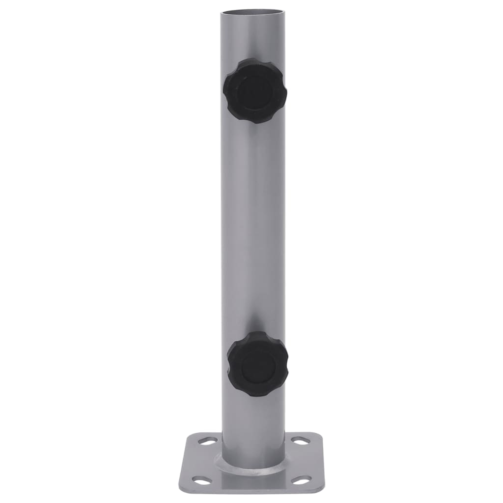 Základna pro slunečník pro tyč Ø 32/34/38 mm stříbrná ocel