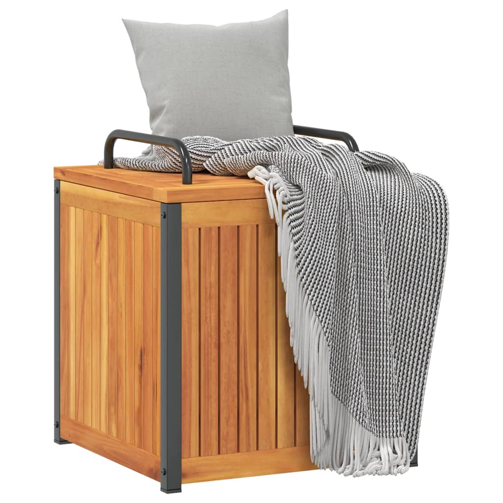 Zahradní box na podušky 45x45x45/53 cm masivní akácie a ocel