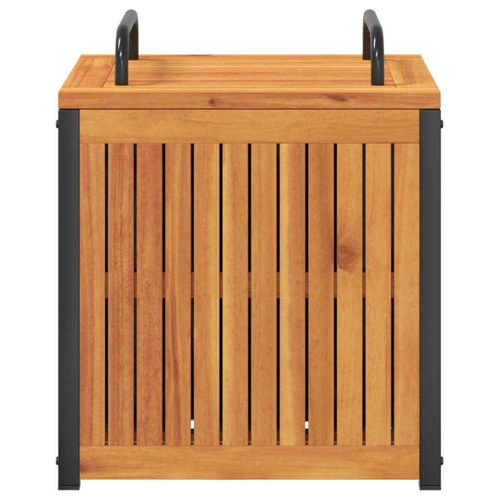 Zahradní box na podušky 45x45x45/53 cm masivní akácie a ocel